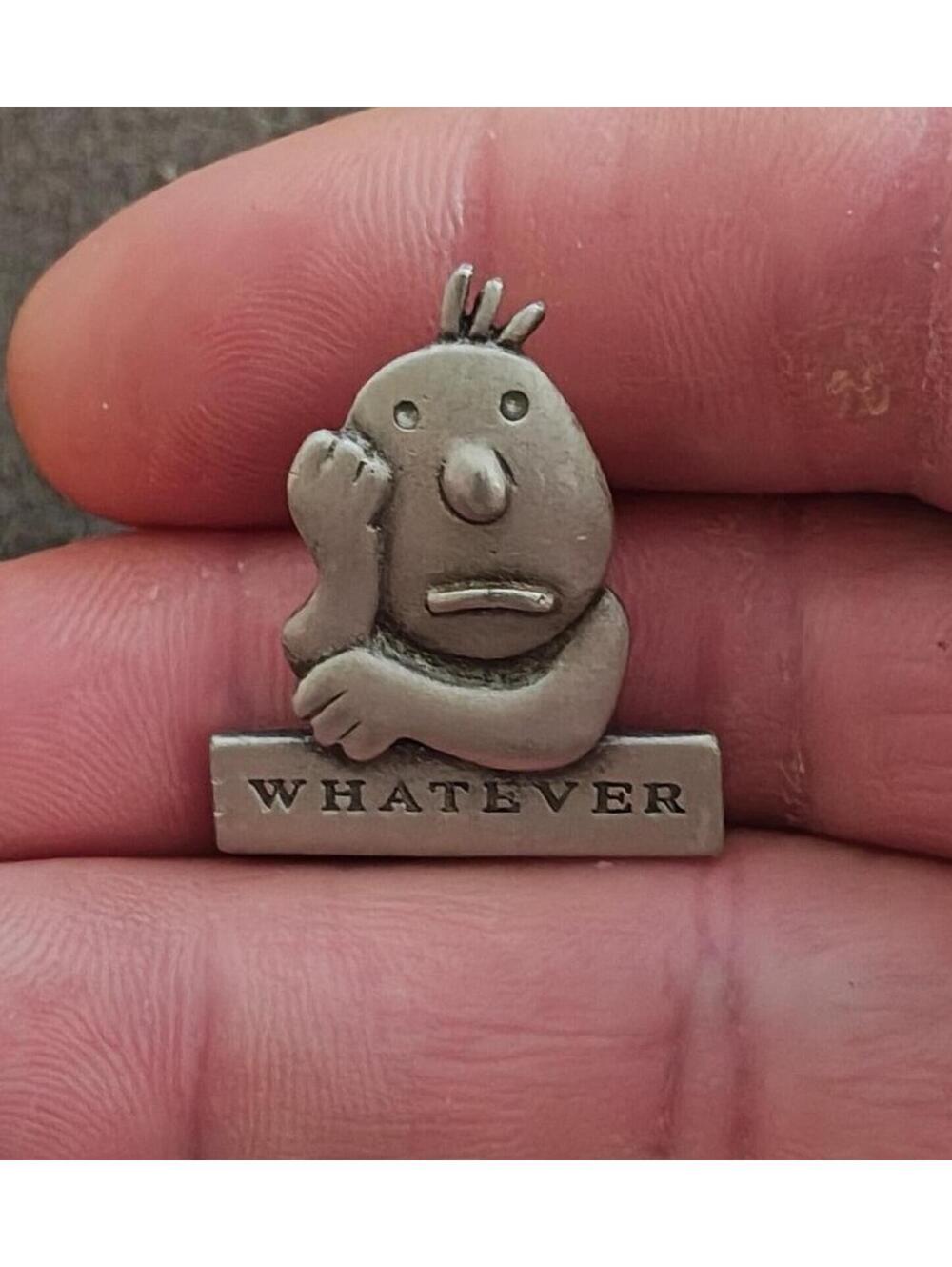 1990s Whatever Pewter Pin Designed By J. Benton For J.J. Jewerly